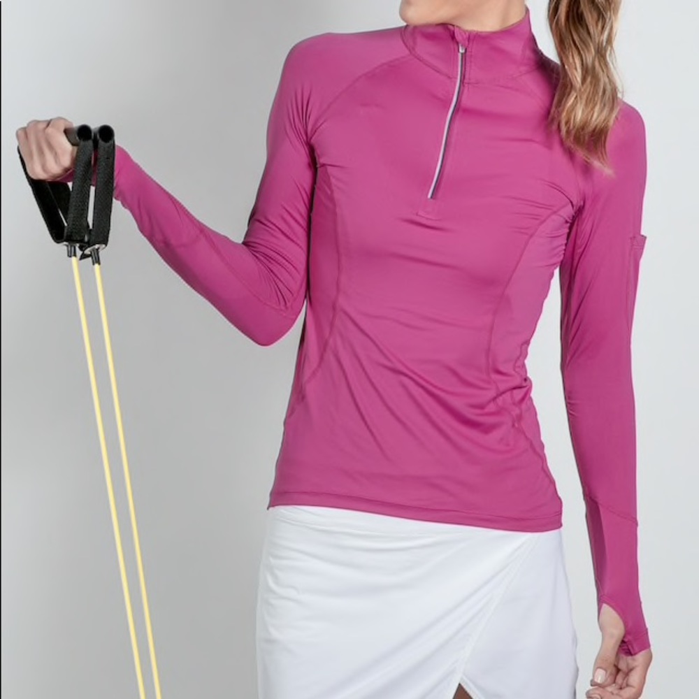 BloqUV Mock Zip Long Sleeve
